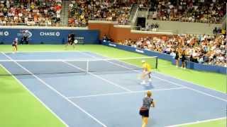 US OPEN 2012  Kim Clijsters Mixed Doubles Point FINAL MATCH [upl. by Zilber395]