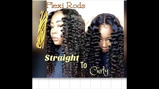 Straight To Curly Using Flexi Rods [upl. by Frasquito]