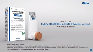 Cipla Albuterol HFA – How To Use Video [upl. by Harbour]