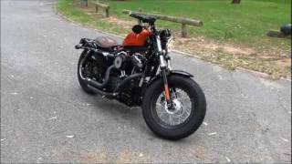 Harley Davidson Forty Eight with Vance and Hines Short Shots LOUD BAFFLES [upl. by Syd]