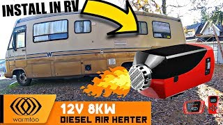 DIESEL HEATER INSTALLED IN RV [upl. by Uzzial]