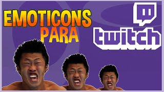 Hacer EMOTICONOS para TWITCH  Emoticons tutorial twitch [upl. by Dlareme]