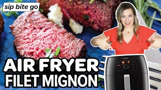 Air Fryer Filet Mignon Recipe The Best [upl. by Anyd347]