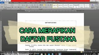 tutorial merapikan daftar pustaka 😎 [upl. by Alves]