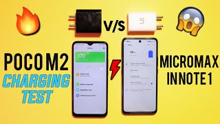 Poco M2 vs Micromax IN Note 1 Charging Speed Test  0 to 100 and Heating Test  Who Charge Faster [upl. by Omora540]