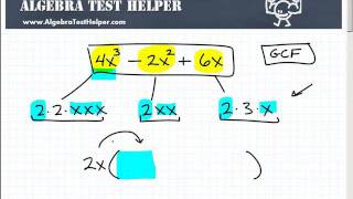 Polynomial Factoring The Greatest Common Factor GCF [upl. by Ethelind]