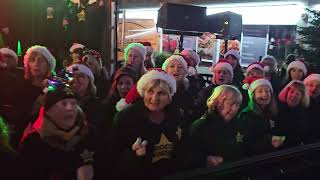 WHAT CHRISTMAS MEANS TO ME Rock Choir at Birkdale Lights Switch On 1st December 2024 [upl. by Deyes]