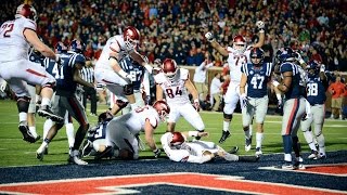 Arkansas Uses Lateral 2Point Conversion To Upset Ole Miss In OT  CampusInsiders [upl. by Nolly114]