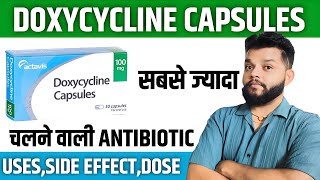 Doxycycline Mode Of ActionUses amp Side Effects in Hindi [upl. by Nivrad327]