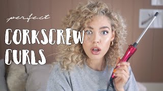 Perfect CORKSCREW CURLS  ALL you need to know [upl. by Florance]