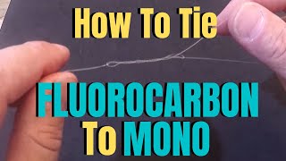 How to tie Fluorocarbon to Mono [upl. by Israel]