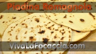 La Ricetta della Piadina Romagnola [upl. by Nilrem]