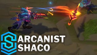 Arcanist Shaco Skin Spotlight  PreRelease  League of Legends [upl. by Alek]