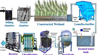 STP based on Constructed Wetland Natural Wastewater treatment Technology [upl. by Lleynod]