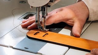 Basic Tips for Sewing Leather Goods [upl. by Lael]