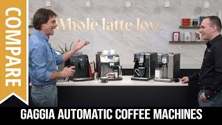 Compare Gaggia Automatic Coffee Machines Brera Velasca amp Anima [upl. by Grieve]