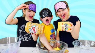 CILLA amp MADDY CHEATED Blindfolded Slime Challenge [upl. by Jarib385]