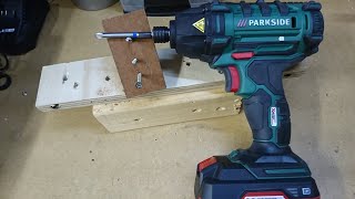 ParksideLidl 20v impact driver review  010 [upl. by Arymahs491]