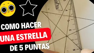 COMO HACER una ESTRELLA de 5 puntas ⭐️ HOW to MAKE a 5 POINT STAR ⭐️ [upl. by Latsyrhk116]