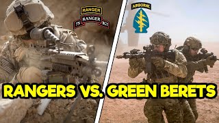 US ARMY RANGERS VS SPECIAL FORCES GREEN BERETS [upl. by Egduj941]