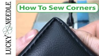 How To Sew Square Corners  90 Degree Corners  Upholstery Basics [upl. by Lejna]