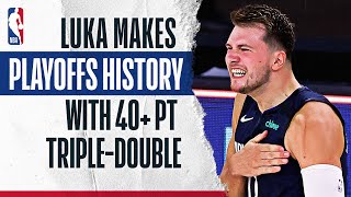 Luka Doncic Is First Player In NBAPlayoffs HISTORY With 43 PTS 17 REB 13 AST or better In Game [upl. by Herta]