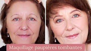 Maquillage pour paupieres tombantes [upl. by Eimiaj]