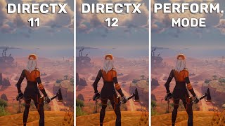 Fortnite Chapter 5 Season 3  DirectX 11 vs DirectX 12 vs Performance Mode  FPS Boost [upl. by Emearg]