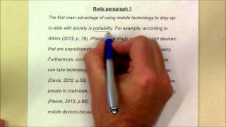 How to write a body paragraph [upl. by Standush192]