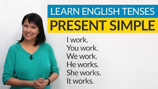 Learn English Tenses PRESENT SIMPLE [upl. by Petie]