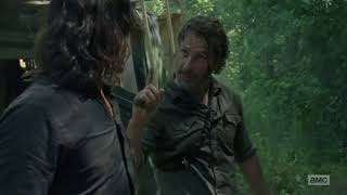 The Walking Dead TWD 8x05 Rick Vs Daryl Fight Scene [upl. by Gina578]