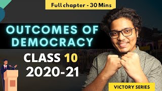 Outcomes of Democracy Class 10 One Shot  Victory Series  Preboards Preparation  Social Science [upl. by Faso]