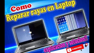 Mi laptop tiene rayas en la pantalla Solución [upl. by Regnij496]