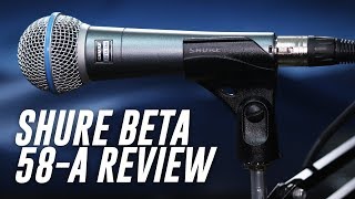 Shure Beta 58A Dynamic Mic Review  Test [upl. by Enelegna478]