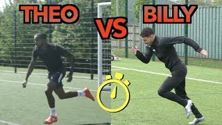 THEO WALCOTT VS BILLY WINGROVE  EPIC SPRINT RACE [upl. by Betsey584]