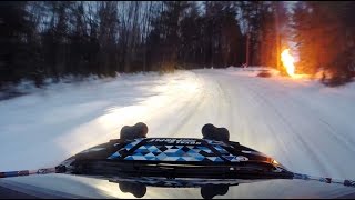 Rally through Bonfire Alley at SnoDrift 2015 [upl. by Nilac]