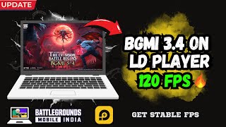 How to play BGMI in pc and laptop  120 FPS  Ultra HDR  Play BGMI 34 on Ld Player emulator 🤩 [upl. by Patterman]