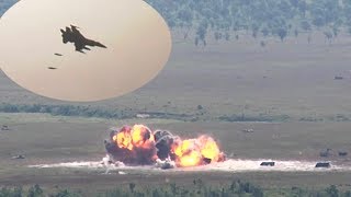 F16s Drop 500lb Bombs During Live Exercise [upl. by Anneirda923]