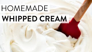 Homemade Whipped Cream  Sallys Baking Recipes [upl. by Alcina596]