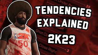 Tendencies Explained For NBA2K23 l FULL BREAKDOWN [upl. by Celie]