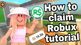 How To Claim Your Robux On Roblox Group Funds roblox Group [upl. by Sweet]