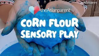 Corn Flour Sensory Play  Activities For 36 Year Old  theAsianparent [upl. by Ongun]