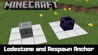 How to UseCraft Lodestone and Respawn Anchor [upl. by Rochella203]