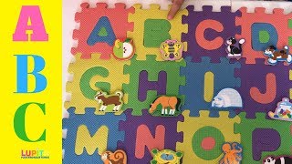 ABCD Puzzle Learning ABCDEFGHIJKLMNOPQRSTUVWXYZ Educational Video For Kids [upl. by Shevlo]