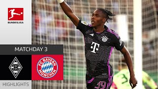 Bayern turn it around  Gladbach  FC Bayern 12  Highlights  Matchday 3 – Bundesliga 202324 [upl. by Griffie731]