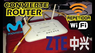 CONVIERTE ROUTER ZTE H108N a Repetidor WiFi  Access Point🔴✅ [upl. by Stephannie]