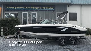 In Stock 2020 New Chaparral SSI 21 Sport Boat Black  SOLD [upl. by Roseanna]