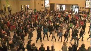 FLASHMOB  central station in BRUSSELS Belgium [upl. by Ainel]