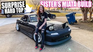 Bodykit Install amp SURPRISE OEM HARD TOP  Wrecked Miata Build Pt 10 [upl. by Olra]