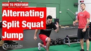 Alternating Split Squat Jump [upl. by Nurav]